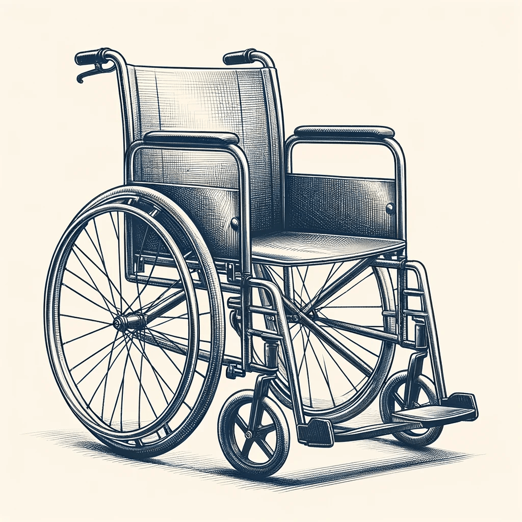 simple alu. wheelchair